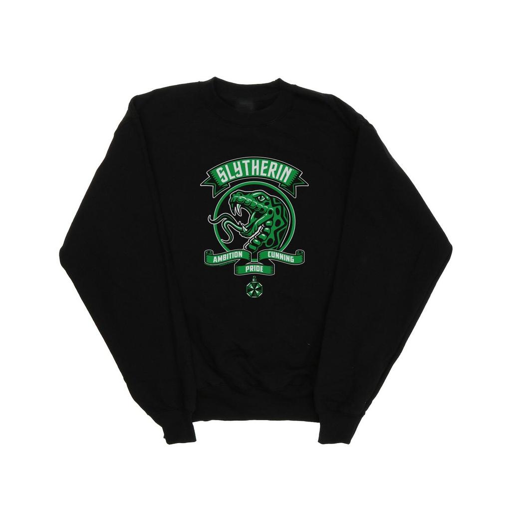 Harry Potter Mens Slytherin Toon Crest Sweatshirt