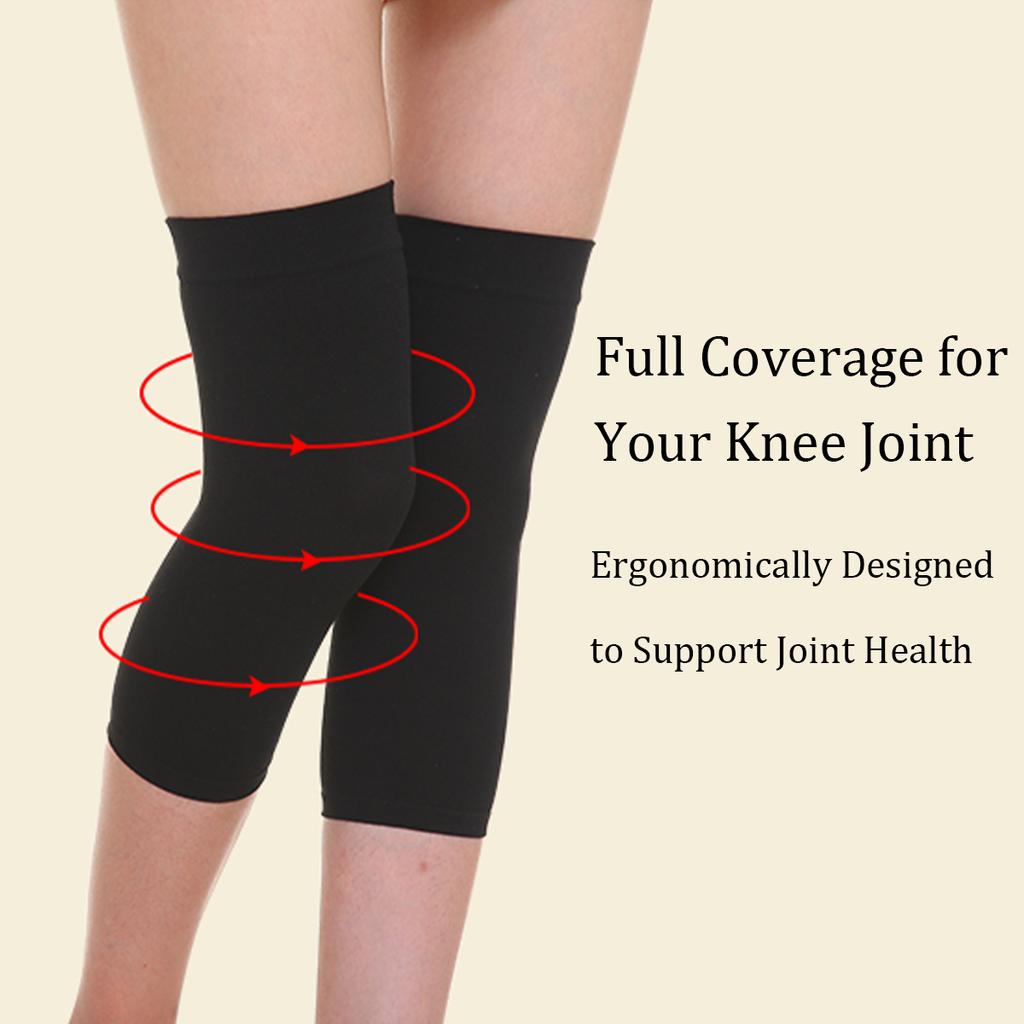 1Pair Women's Thin Cotton Kneepad Soft Warm Anti-Slip Knee Brace For Yoga Dance Training Run Joints Protector