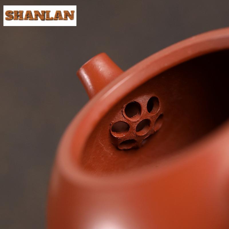 120ml Retro Yixing Purple Clay Teapot Handmade Little Scoop Pot Raw Ore Zhu Mud Tea Maker Kettle With Filter Zisha Tea Set Craft