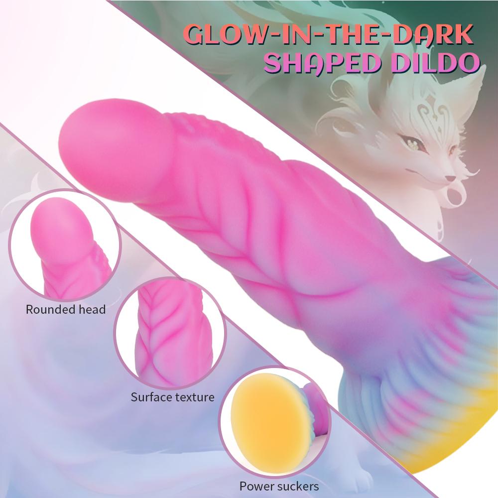 Luminous Silicone Anal Dildo Butt Plug Beads with Suction Cup Prostate Massager G Spot Stimulation Adult Sex Toys for Women Men