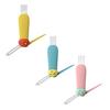 Yousheng 3Pcs 3 In 1 Cup Lid Cleaning Brush Set Soft Hard Bristle Heads 180 Degree Rotating Design Crevice Cleaner Brush