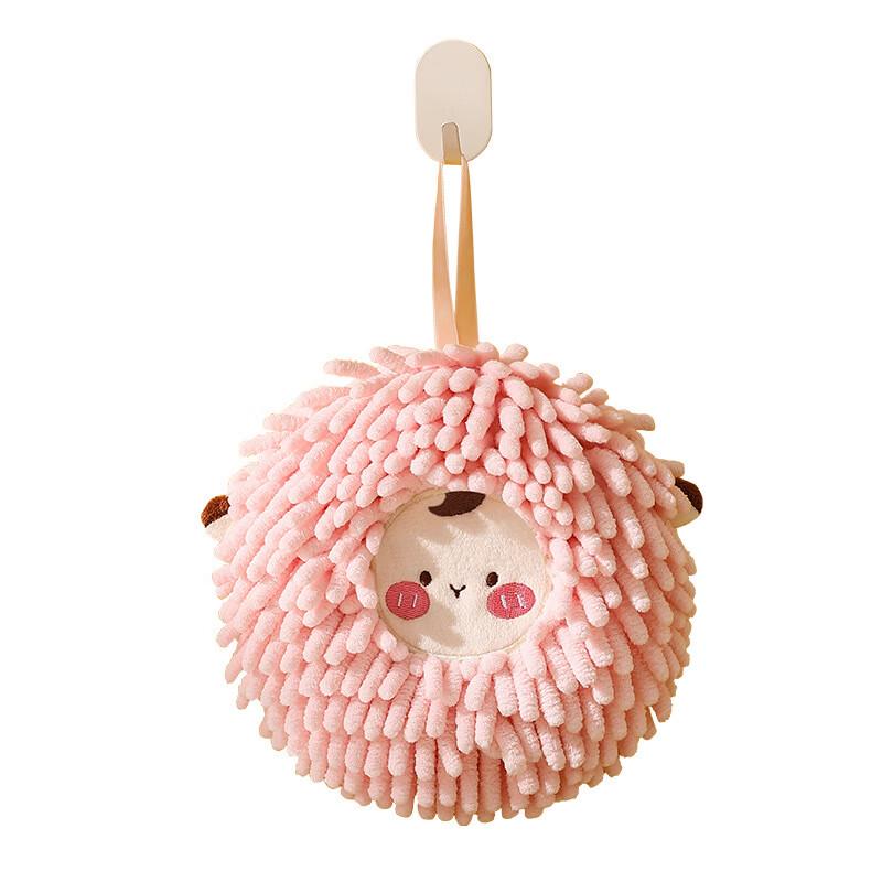 BILOV Cute Cartoon Sheep Chenille Hand Towel Ball