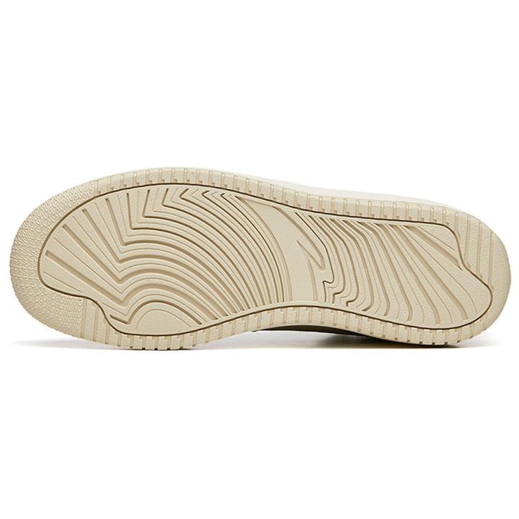 Anta Abrasion Resistant High top Skateboard Shoes Women's Light Beige White 922238013-5