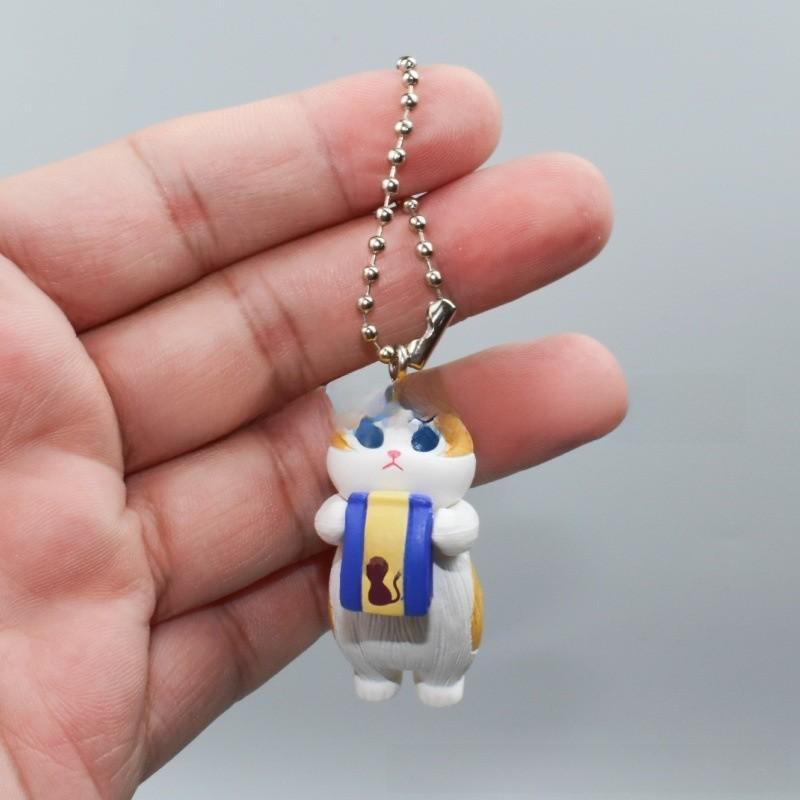 Cat Keychain Action Figure Cartoon Model Toy Decoration Children Gifts Ornament