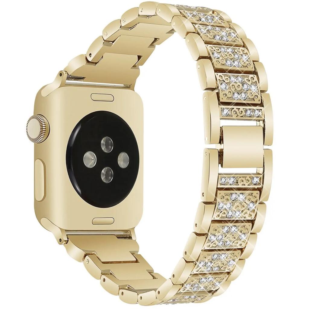 Bling Diamond Strap for Apple Watch Ultra 2 49mm Band 46mm 40mm 45mm 44mm 41mm 42mm for Iwatch Series 10 9 8 7 6 Women Bracelet