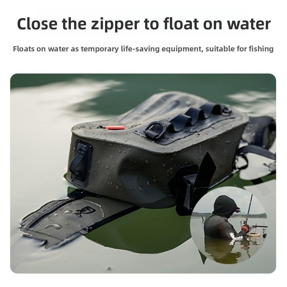 Angeltasche mit großer Kapazität, wasserdichte Schultertasche für Angelausrüstung, Angelzubehör