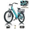 BURCHDA AZ26 1500W Bicicletta Elettrica per Adulti 48V 20AH Batteria Rimovibile, E-bike con Ruote Grasse da 26 Pollici 3.0 per Pendolarismo in Città
