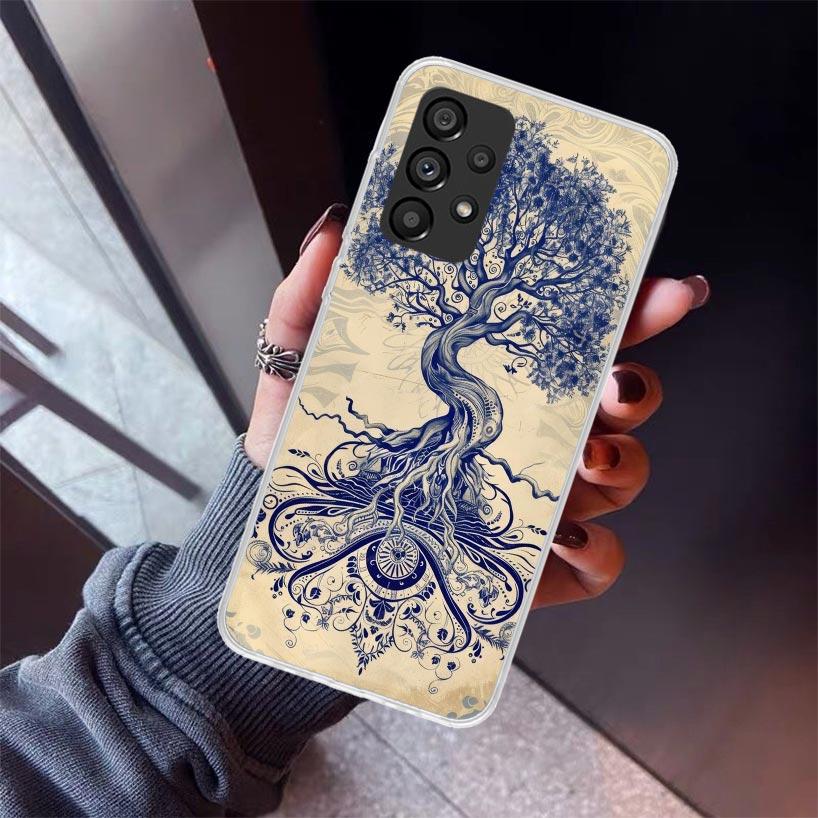 Tree of Life Space Phone Case For Samsung Galaxy A52 A51 A50S A32 A22 A12 A02S A72 A71 A31 A70 A30S Note 20 Ultra 10 Plus S10 Ga