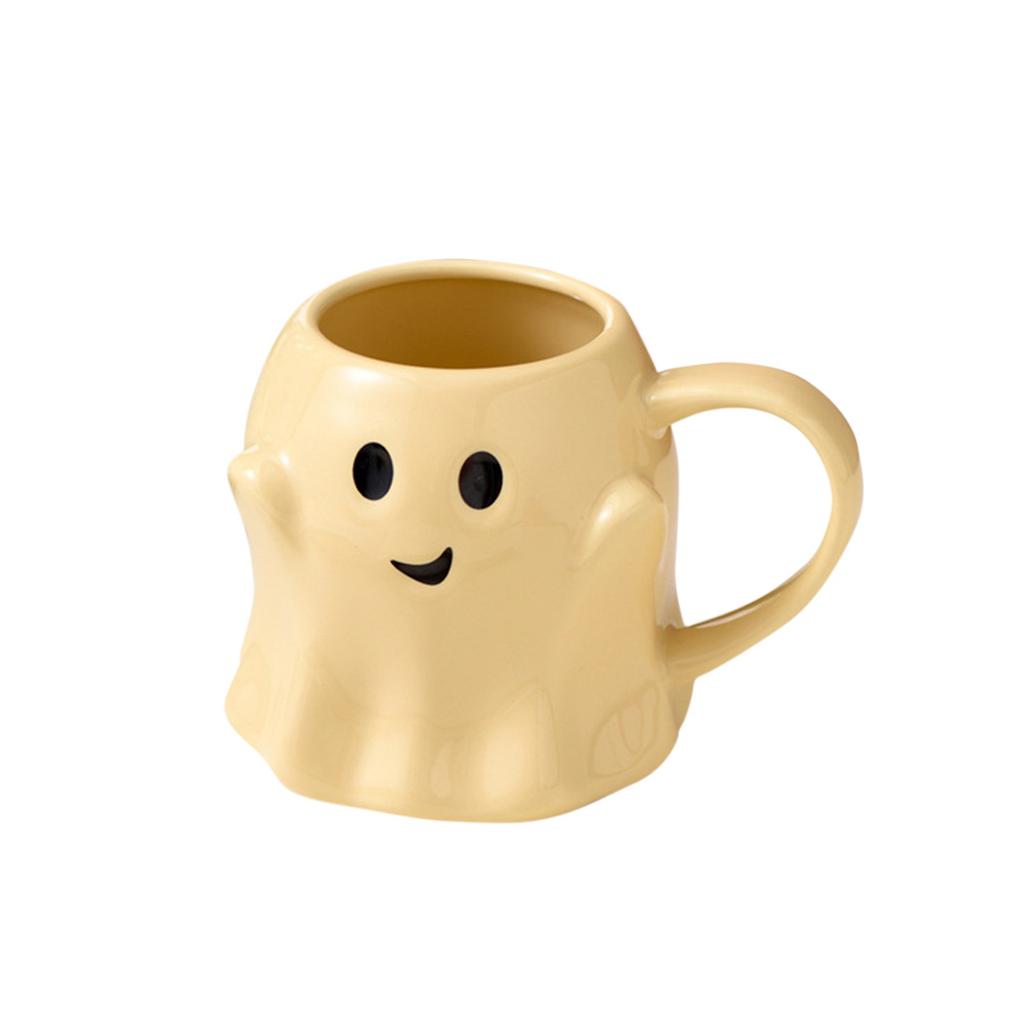 Cute Ghost Water Cup Genie Ceramic Mug Milk Tea Cups Milk Mugs Afternoon Tea Coffee Cup Breakfast Cups Coffee Mug Halloween Gift