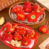 2026 Festive Red Plush Doll Pendant Spring Festival New Year'S Small Gift Doll Pendant Good Luck, Safety And Happiness At Home