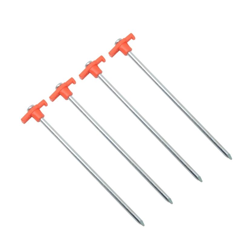 

4pack Ice Fishing Shelter Anchors Wind Resistant Stakes Portables Tent Pegs for Secure Tent Attachments