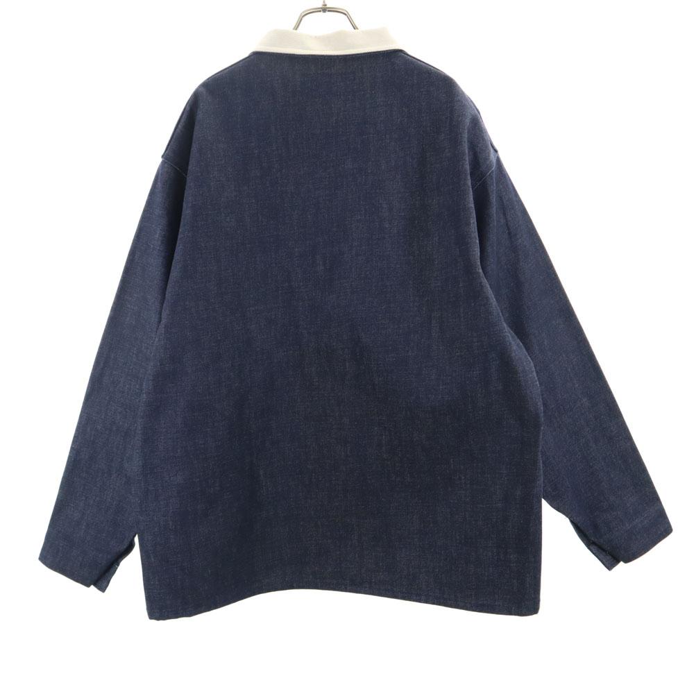 UNIVERSAL OVERALL denim Coverall L Indigo Corduroy collar Men's Used