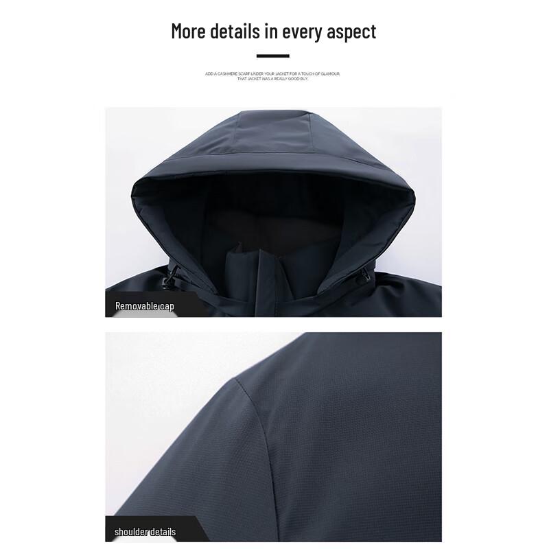 Pierre Cardin Men's Hooded Fleece Lined Casual Jacket