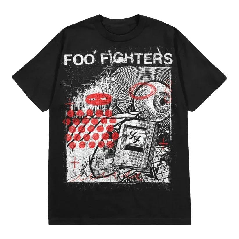 Rock Band Foo Fighters Album Il Tuo Giocattolo Preferito Maglietta Unisex in Cotone Estate Nuova Moda Unisex Manica Corta Maglietta Grafica