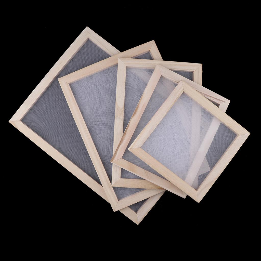 2pcs Wooden Paper Making Mould Frame Screen for Handcraft 30x40cm uygun