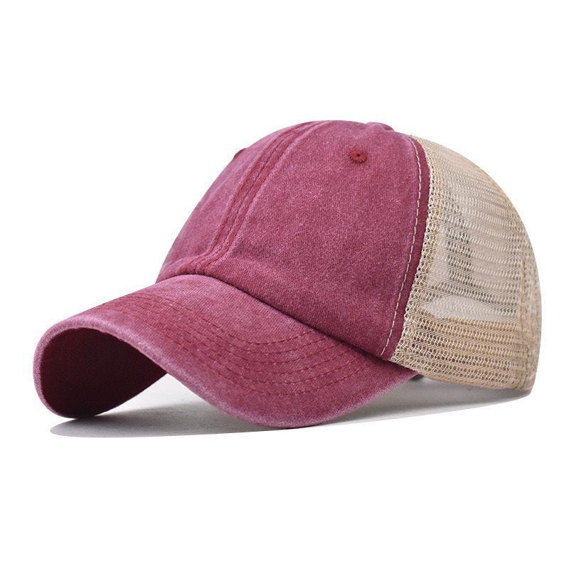 Spring and summer mesh hats for men and women, thin, breathable, sun resistant, sun shading, beach worn baseball caps