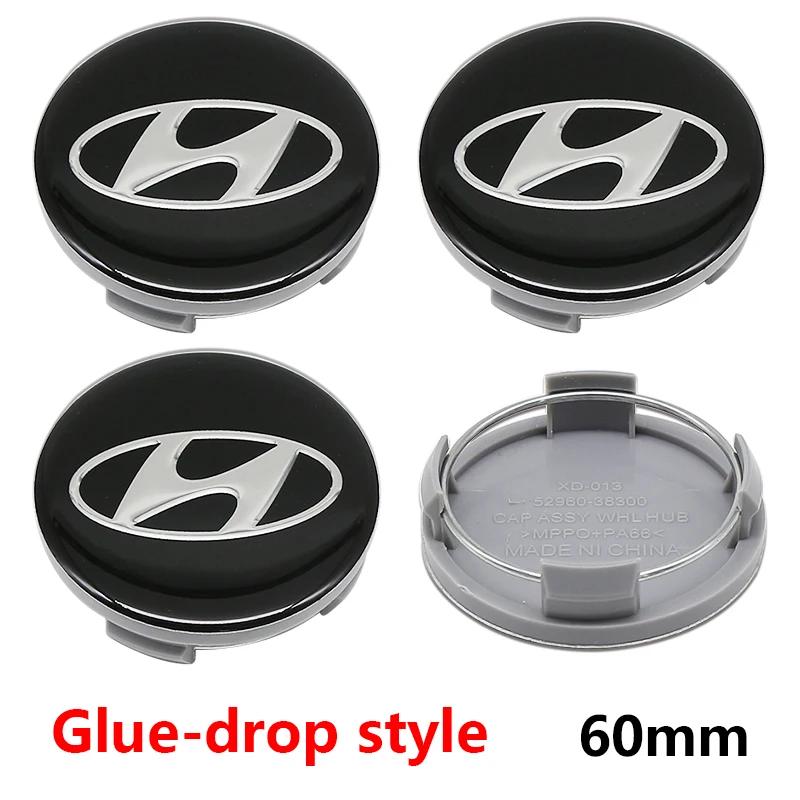 ABS 65/56/61/60mm 3D Car Emblem Wheel Hub Center Cap Badge Covers Accessories For Hyundai I10 I20 I30 Getz Accent Elantra Santa