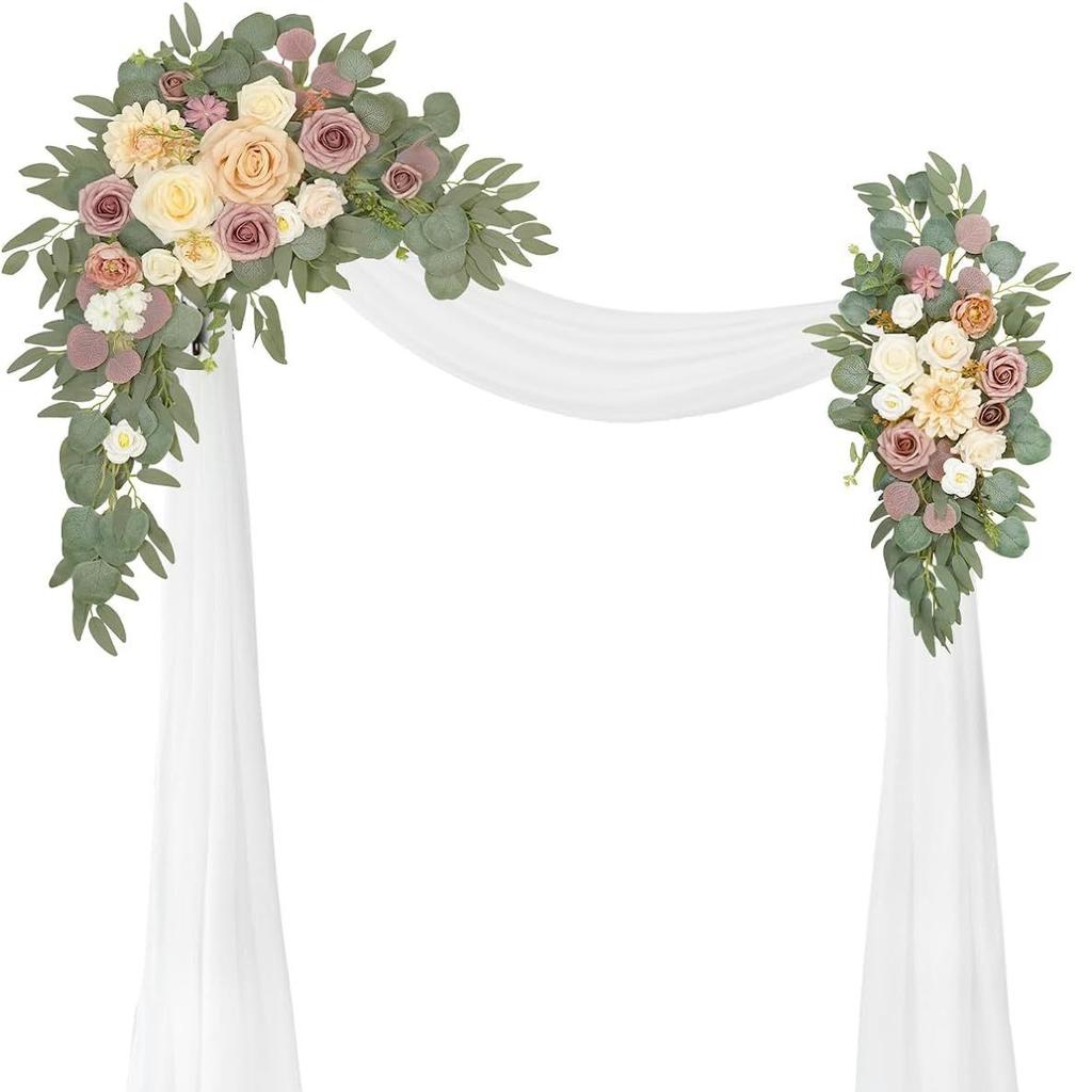 Wedding Arch Decoration Corner Flower Simulation Stage Background Flower Ceremony And Reception Background Decoration