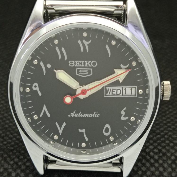 REFURBISHED VINTAGE SEIKO 5 AUTOMATIC 6309A JAPAN MENS ARABIC WATCH A318703-9 Seiko-a318703-1