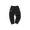 Uniform Letter Print Tapered Loose Woven Knitted Sports Pants Women Bottoms Black T11W345802F-BK