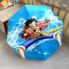 1 PC Automatic Folding Umbrella - Luffy D Pattern Portable Foldable Design With 8 Ribs Christmas Birthday Gifts