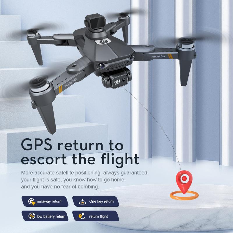 Noua dronă K80 Pro Max 5G WiFi FPV Motor fără perii 360° Laser Evitarea obstacolelor GPS Backhaul 8K HD Cameră duală Telecomanda Quadcopter Dronă Jucărie