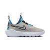Nike Flex Runner 2 PS Světle železná ruda Modrý blesk Dětské tenisky Šedá Bílá Černá DJ6040-008