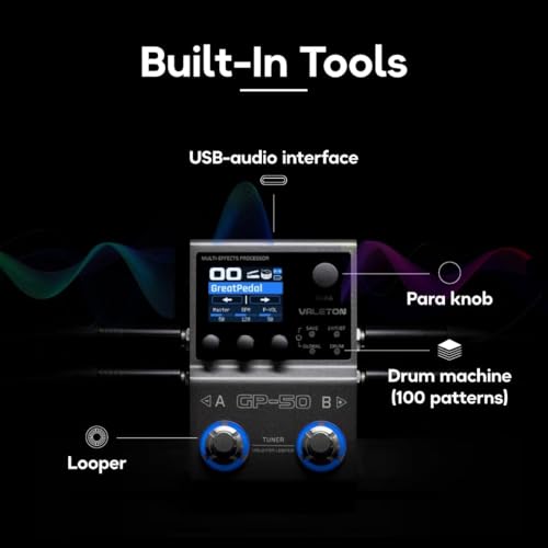 Valeton GP-50 Multi-Effects Processor/SnapTone & IR Loader