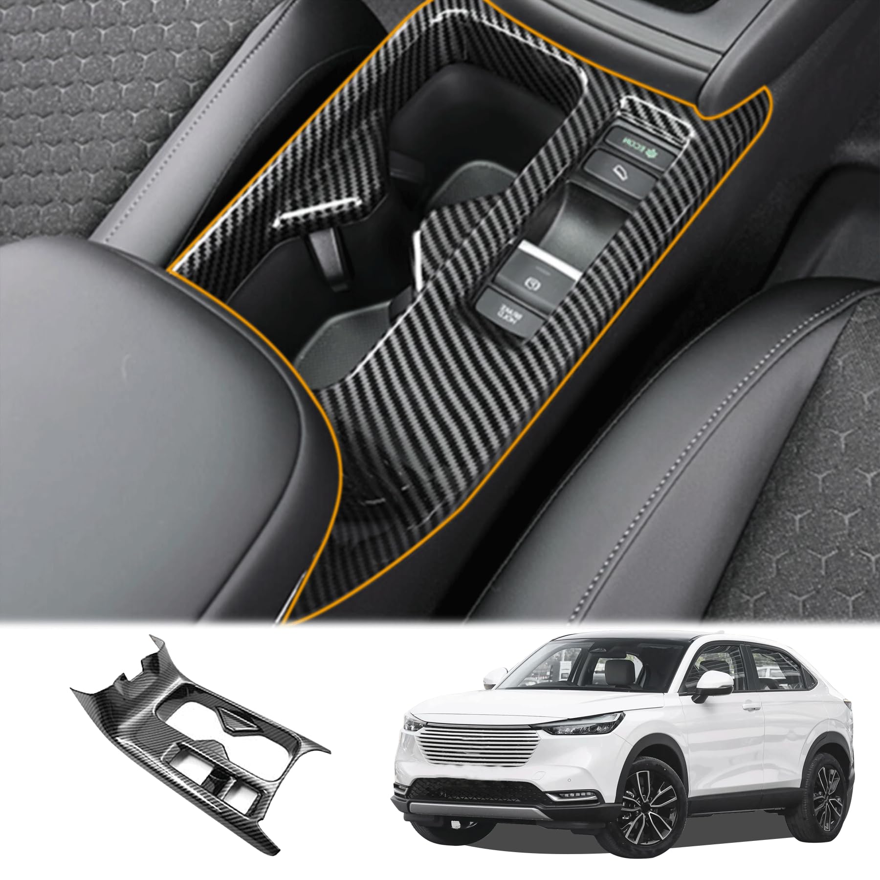 

Xpang Drink Cup Holder Interior Carbon Fiber Color for Honda Vezel Panel, Panel, RV3/RV4/RV5/RV6