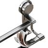 Suction cup towel rack, toilet non-punching bathroom towel double bar rack, toilet wall hanging bath towel storage hanger