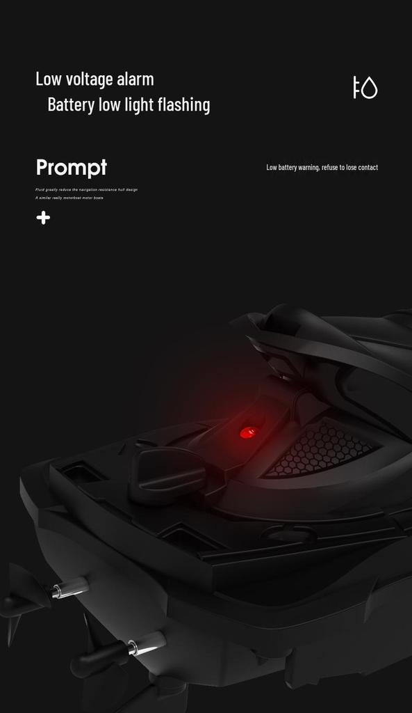 High-Speed Remote Control Waterproof Speedboat Toy for Kids