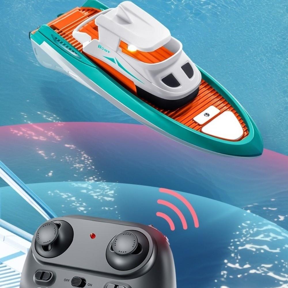 Wireless Remote Controlled Remote Control Boat With Lights RC Mini Boat RC Boat Toy  Gift