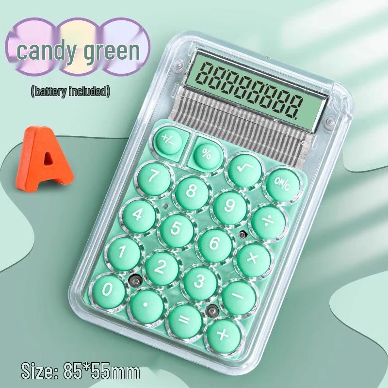 

Mini Portable Cute Transparent Calculator with Free Shipping for Newcomers