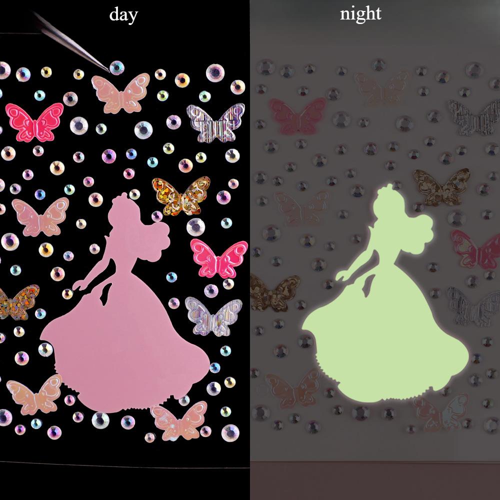 Neue Strass-Schmetterlings-Gesichtsaufkleber mit Perlen, temporäre Tattoo-Aufkleber, langlebig, wasserdicht, Glitzer-Lidschatten, Körper für Festival-Make-up