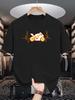 Unisex Beige Tee Cool Motorcycle Heartbeat Line Art Graphic Print Crew Neck Short Sleeve Summer Casual Male Cotton Streetwear Tops