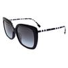 BURBERRY New Striped Elegant Ladies Holiday Travel Sunglasses 4323F Women's Black