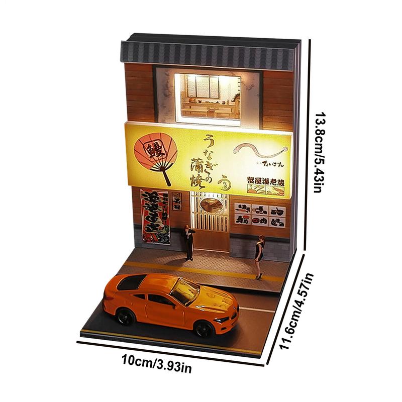 1/64 Tavern Restaurant Model Scene with Lamp Version Simulation Model Scene Decoration Collect (Excluding dolls and car models)