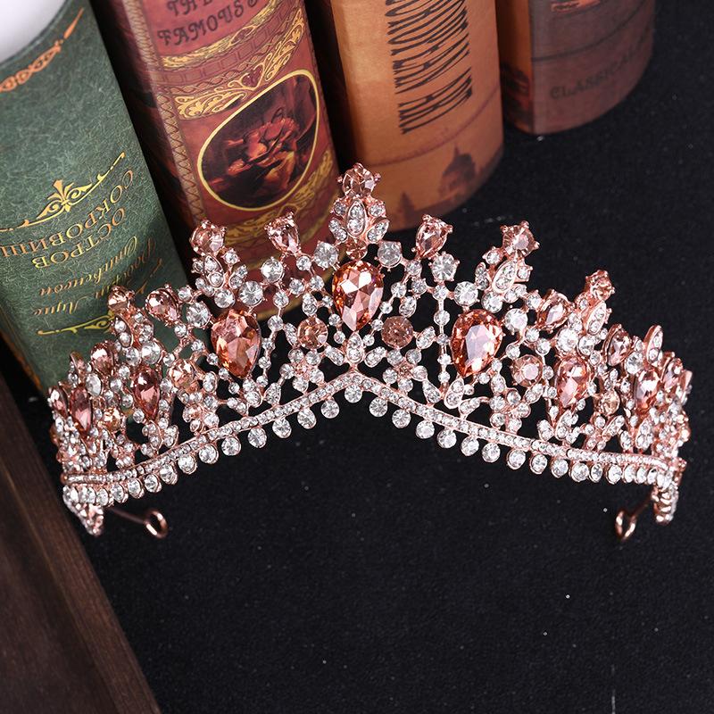 2026 Crown Europe and America, Crystal Crown Headband, Crown, Bridal Hair Accessories Travel Photography Headgear