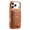 CASENEO For iPhone 17 Pro Max Case with Foldable Kickstand TPU PU Leather PC Card Bag Magnetic Phone Cover  Compatible with MagSafe