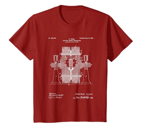 

Tesla Patent Controller Electrical Circuit Scheme T-Shirt