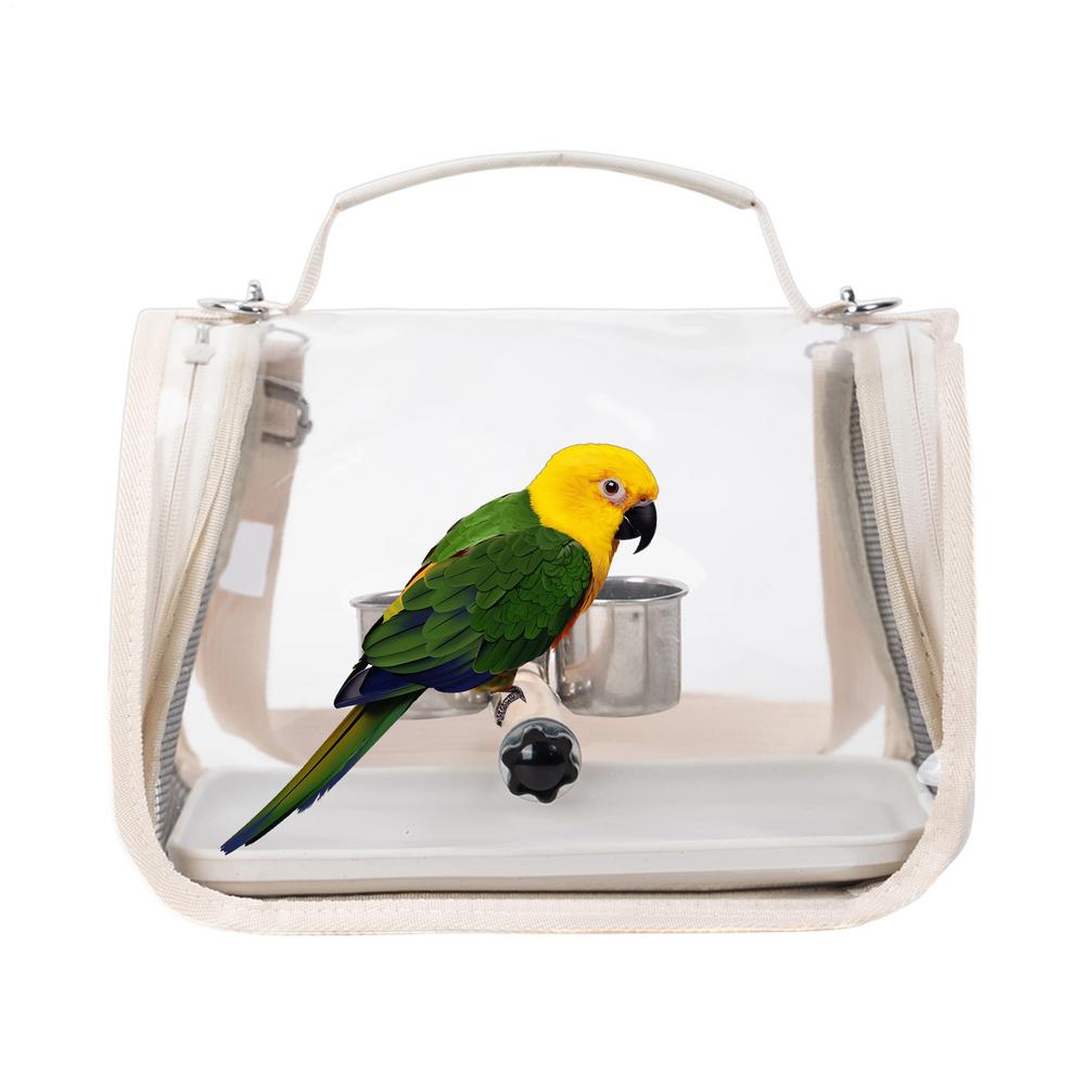 Bird Travel Carrier Bird Backpack With Perch For Transporting Parakeet Carrier Bag For Parrot Parakeet Cockatiel Conure Cockatoo