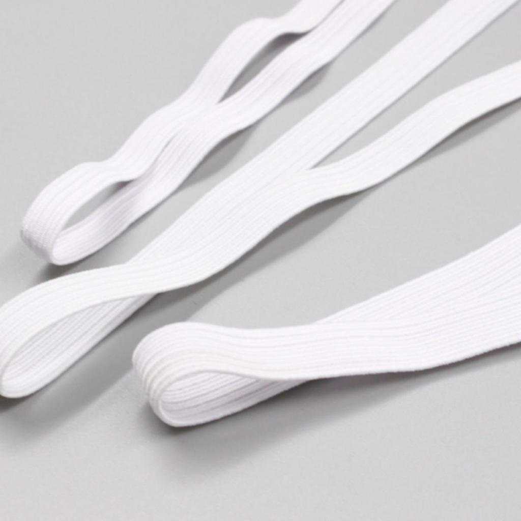 Flat Elastic Scrunchie Band 6-8-10MM DIY Hair Tie Material