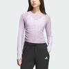 Adidas Story Mesh Round Neck Slim Fit Long Sleeve T-Shirt Women Tops KB7608