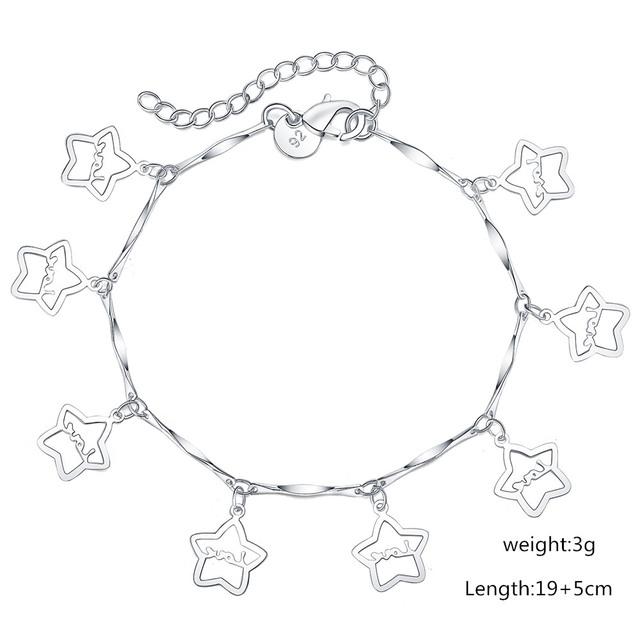 

Серебряный цвет, довольно красивый браслет-цепочка с листьями, модный очаровательный браслет на свадьбу, милый женский вечерние подарок Lh037