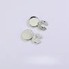 DIY Hot Selling Shirt Button Copper Smooth Button Blank Electroplated Cover Brooch Cufflinks Handmade Accessories Practical