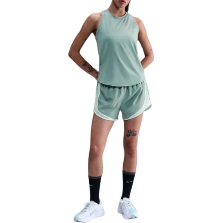 Nike Solid Color Slim Fit Sleeveless Top Women Tops Green HQ0621017