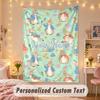 Custom Personalized Tapestry,Peter Rabbit Print Custom Name Text Wall Art Hanging for Bedroom