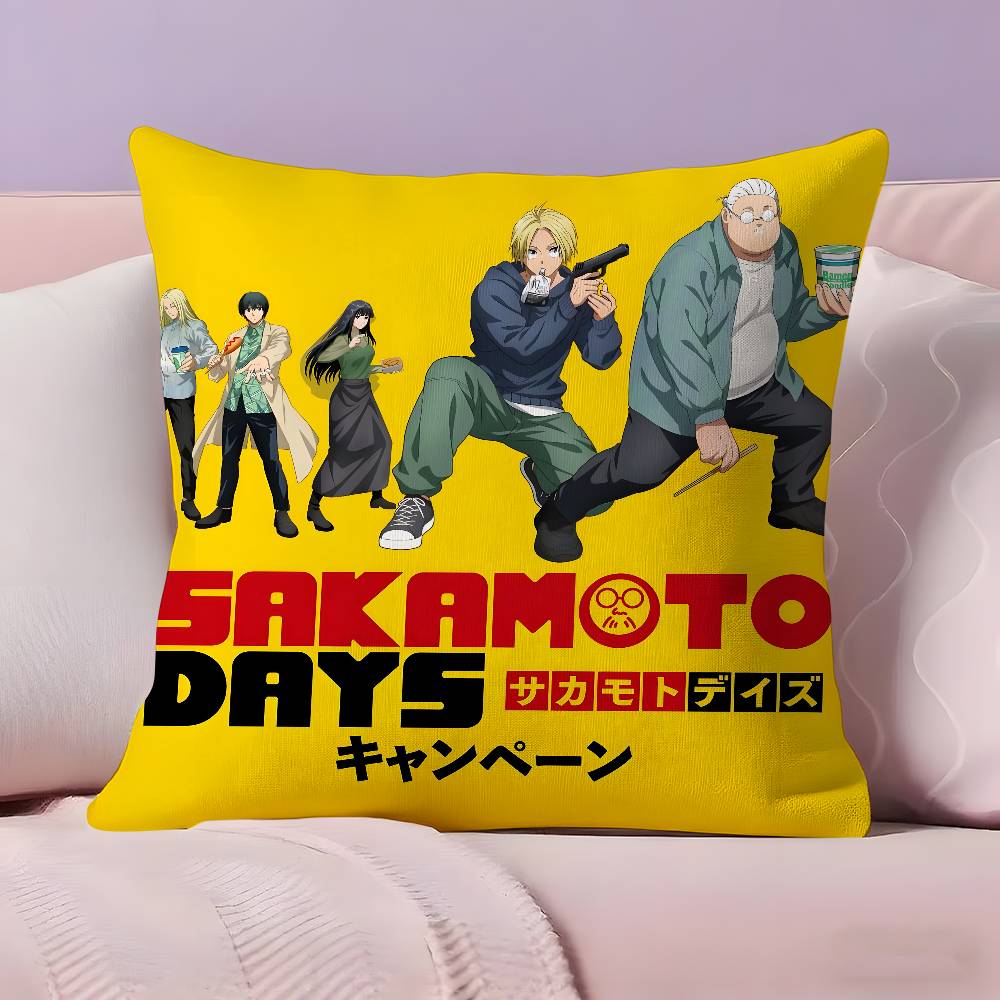 Anime S-SAKamoTO DAYS Pillow Case Pillowcase Ultra Soft Skin Friendly Fabric Cloud Like Comfort & Concealed Zipper