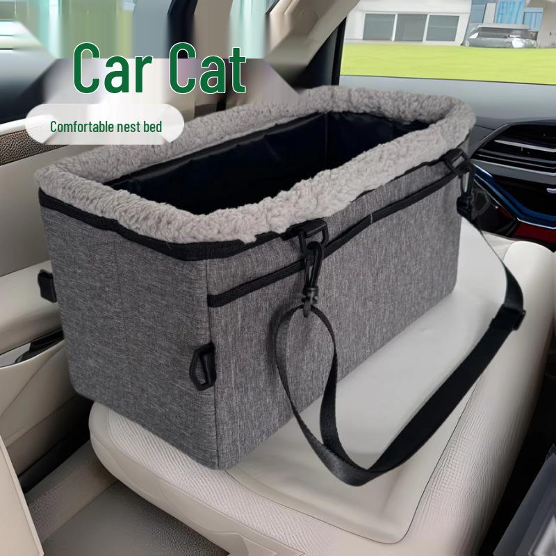 

Portable Breathable Outdoor Dog Bed & Car Seat Carrier 44*20*24cm [No Installation Required] сірий колір