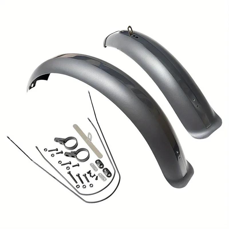 Bike Mudguard Front Rear Set Components for Mountain Bike Traveling Outdoor Orange.